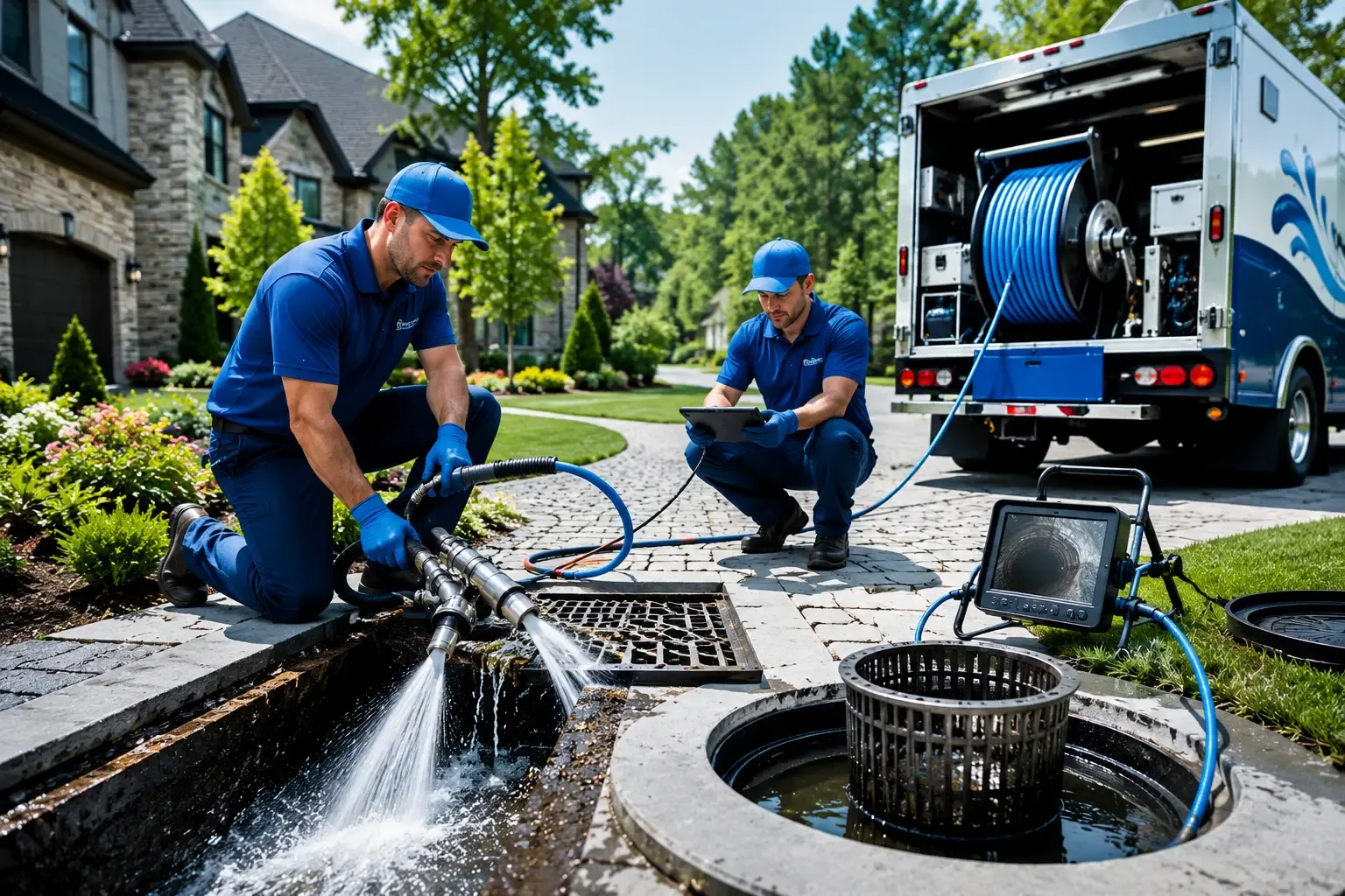 Local outdoor drain cleaning professionals in Bellville, TX